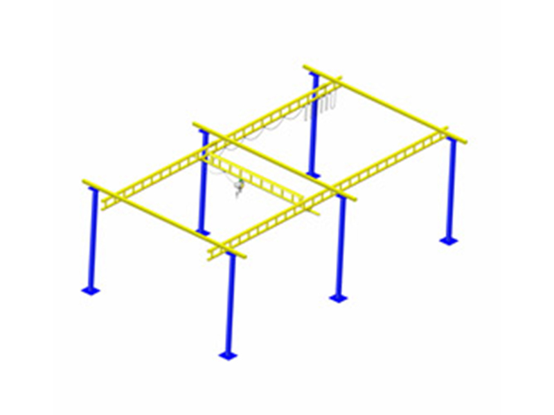 采用桁架式軌道的自立式起重機